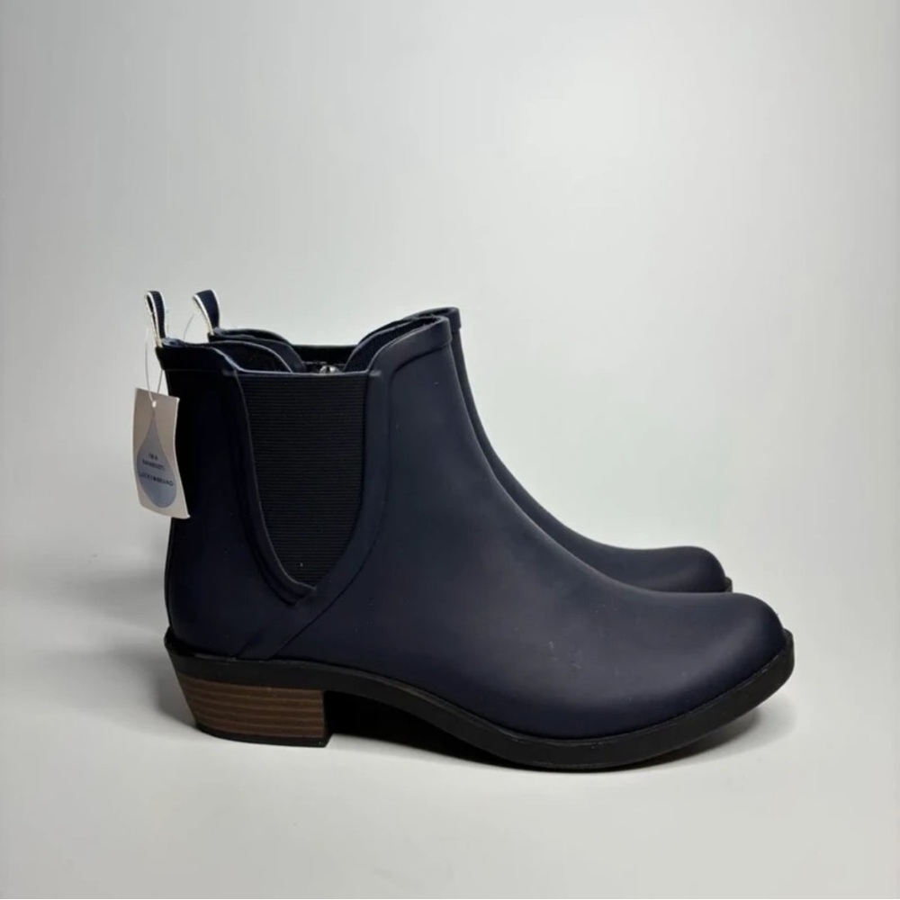 Lucky Brand Navy Chelsea Rain Booties